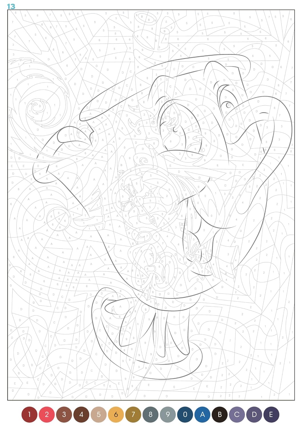 Disney Trompe-l’Œil – Grand Coloring Block | Color by Code Reveal