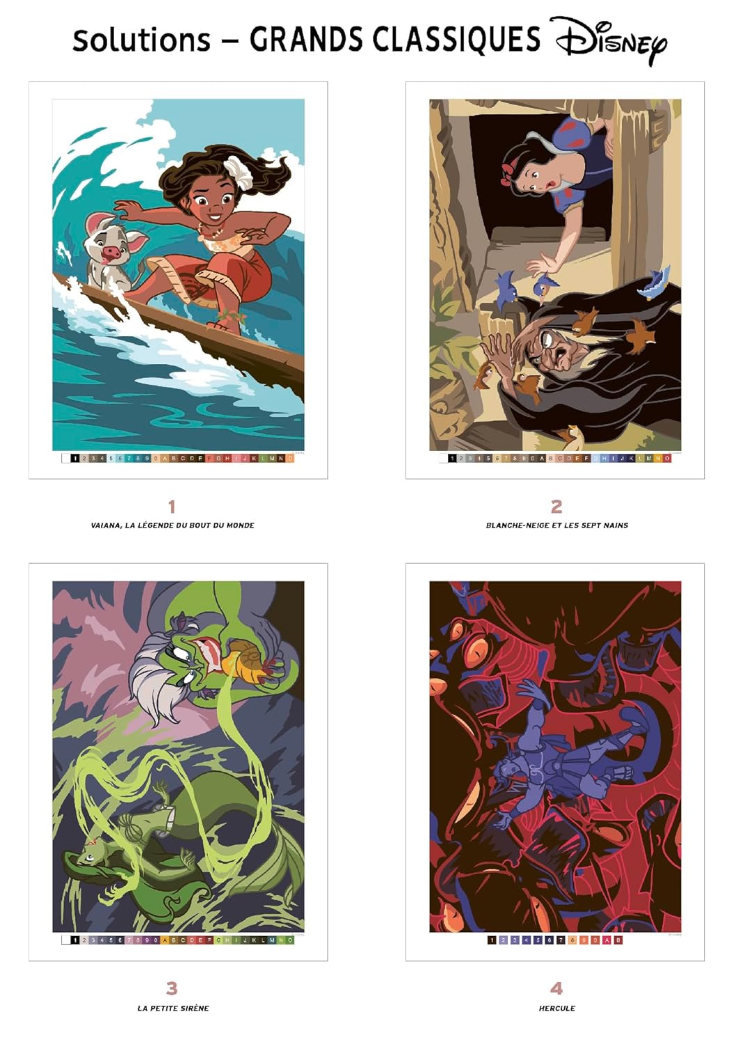 Disney Mystery Coloring Pad – Classic Characters | Printable PDF & iPad Color-by-Number Book