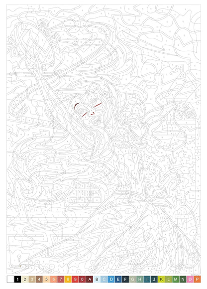 Disney Color by Number – The Little Mermaid | Printable PDF & iPad Coloring Book (50 Pages)