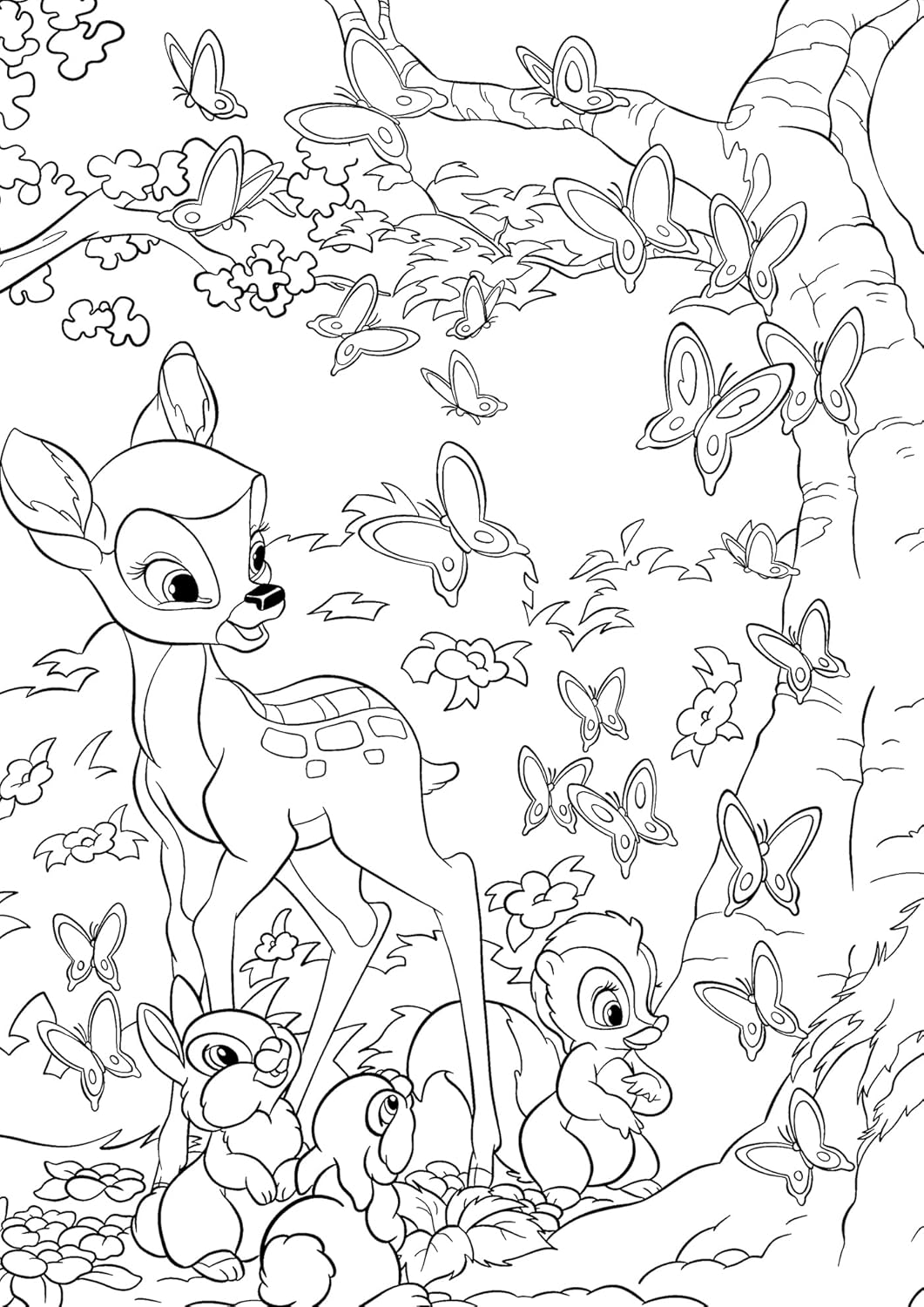 Disney Springtime – Grand Coloring Block (60 Pages)