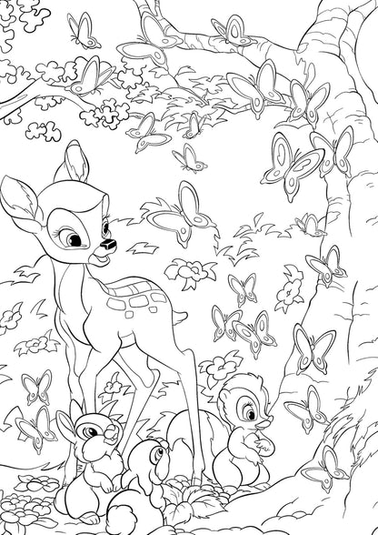 Disney Springtime – Grand Coloring Block (60 Pages)