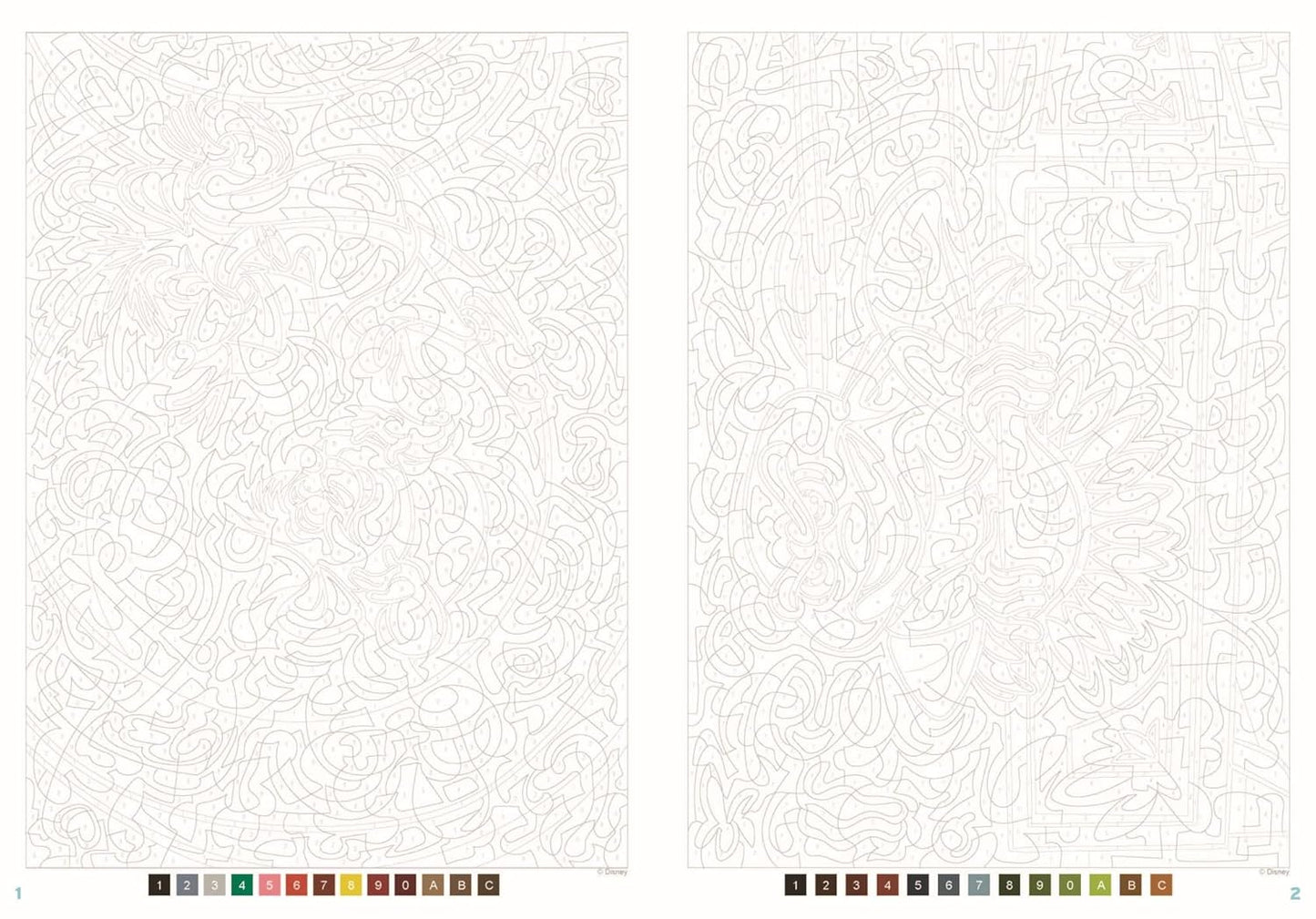 Disney Mystery Coloring – Animal Bestiary | 100 Pages | Printable & iPad Friendly