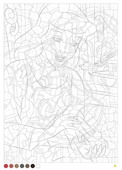 Disney Mystery Portraits Coloring Book | Color-by-Number | 100 Pages | Printable PDF