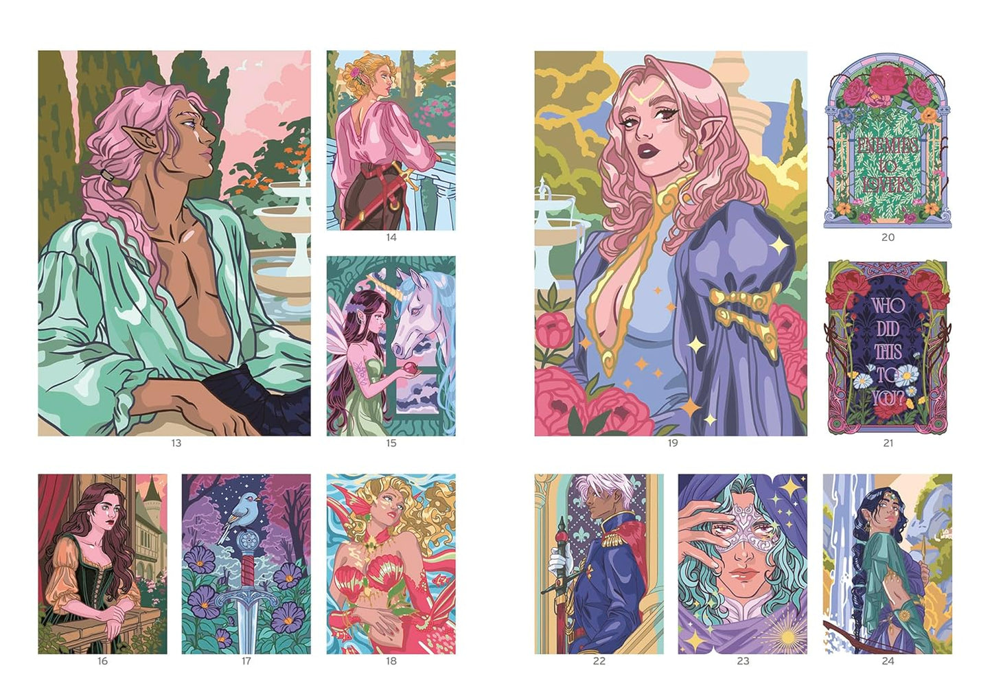 Mystery Color-by-Number – Romantasy Coloring Book (Fantasy Romance PDF)