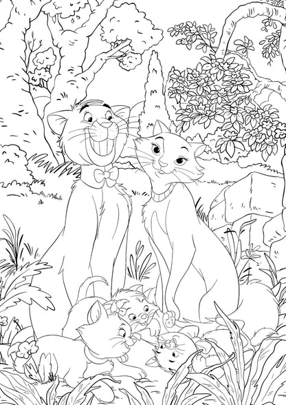 Disney Springtime – Grand Coloring Block (60 Pages)