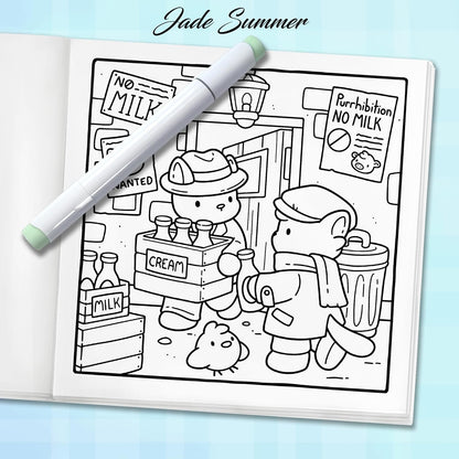 Cozy Eras 2: Cute Coloring Book for Adults and Teens with Charming Characters and Easy-to-Color Nostalgic Scenes for Relaxation