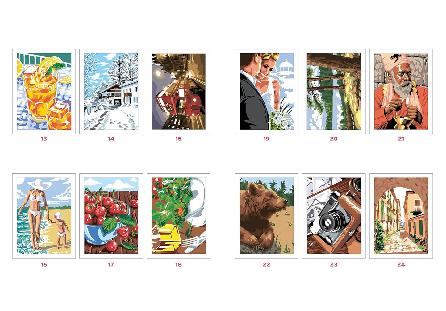 50 Mystery Color-by-Number Illustrations – Elegant Scenes Coloring Book (PDF)