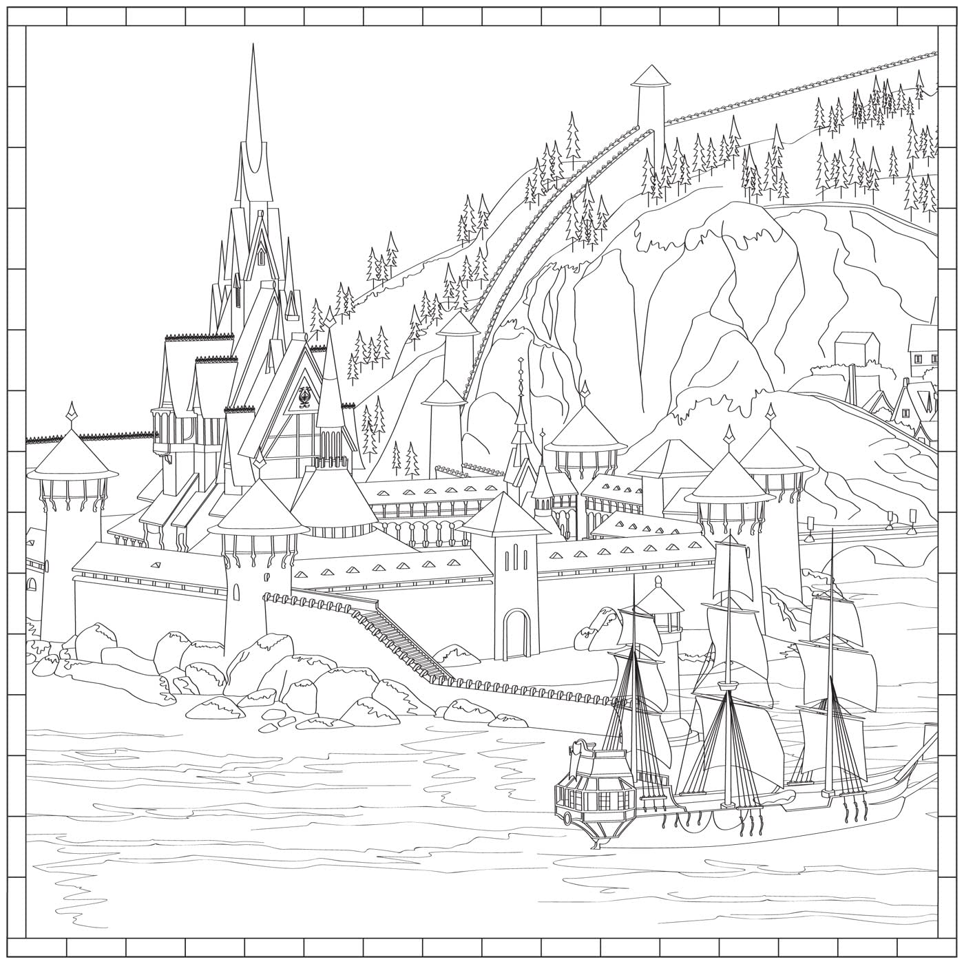 Disney – World Tour: Art Therapy Coloring Book (PDF)