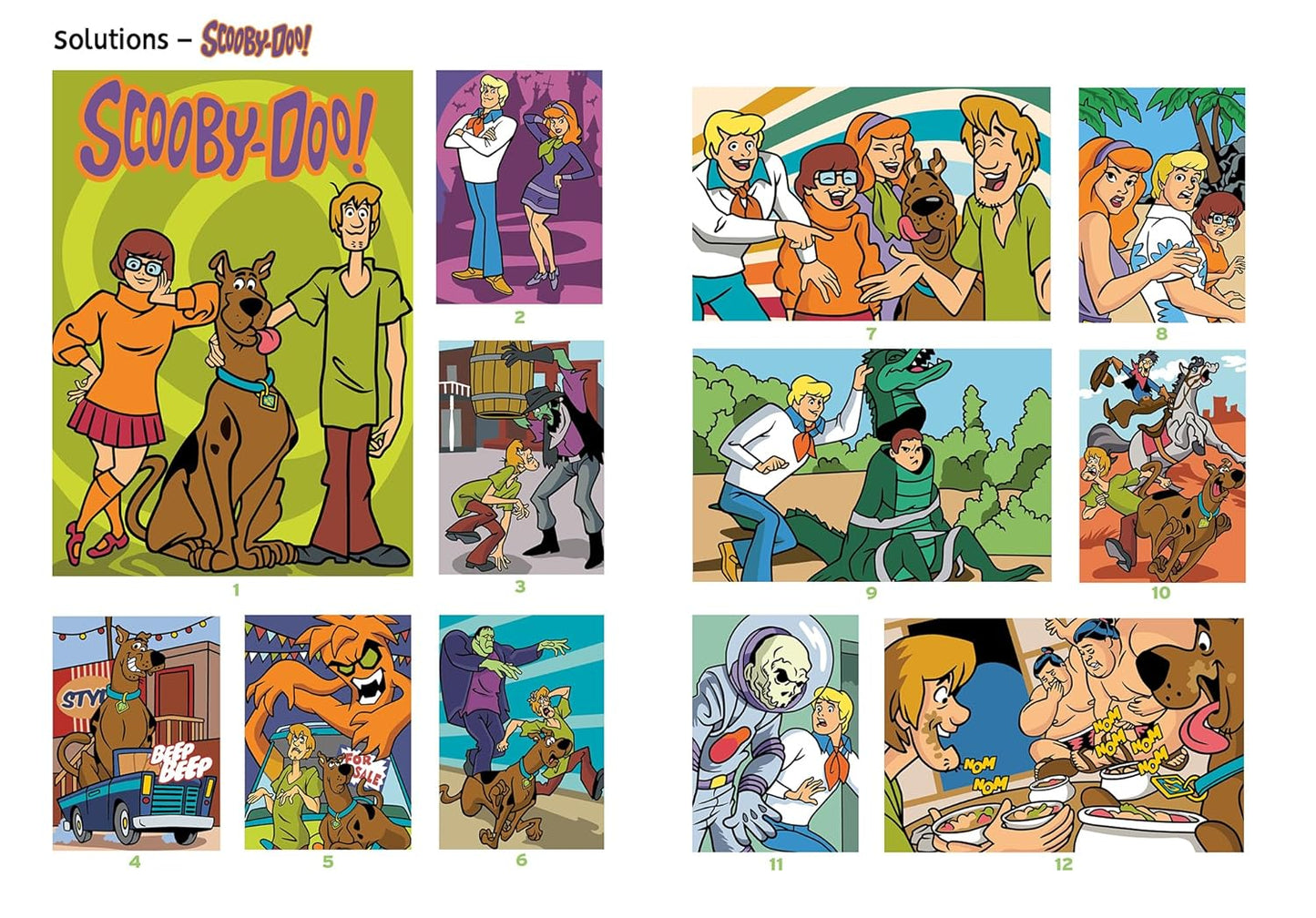 Scooby-Doo Color by Number – Fun Cartoon Coloring Book – Mystery Inc Activities – Digital Download