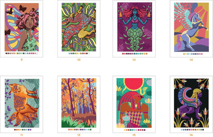 Mystery Color-by-Number – Fantastic Animals & Mythical Creatures Coloring Book (PDF)