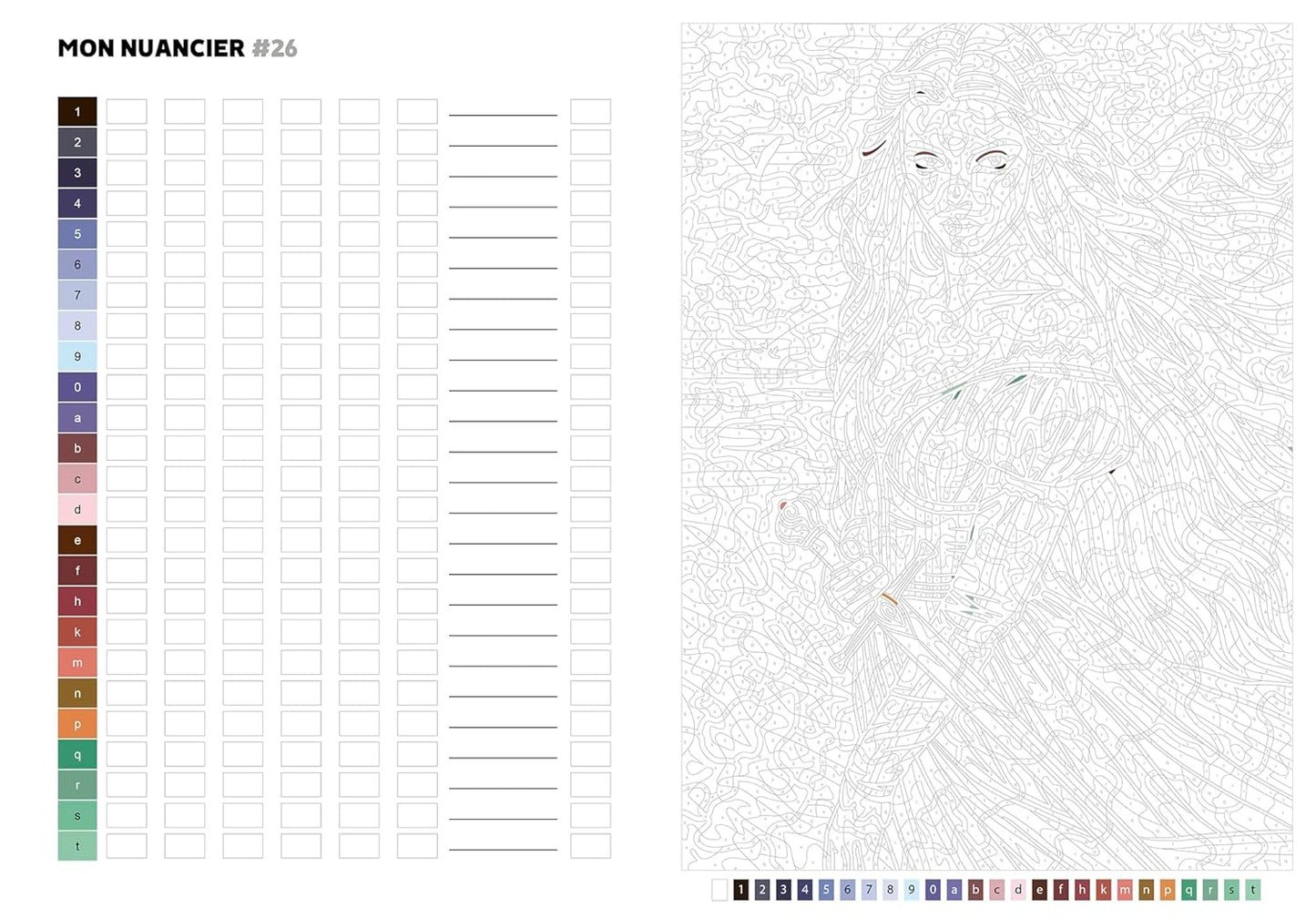 Mystery Color-by-Number – Romantasy Coloring Book (Fantasy Romance PDF)