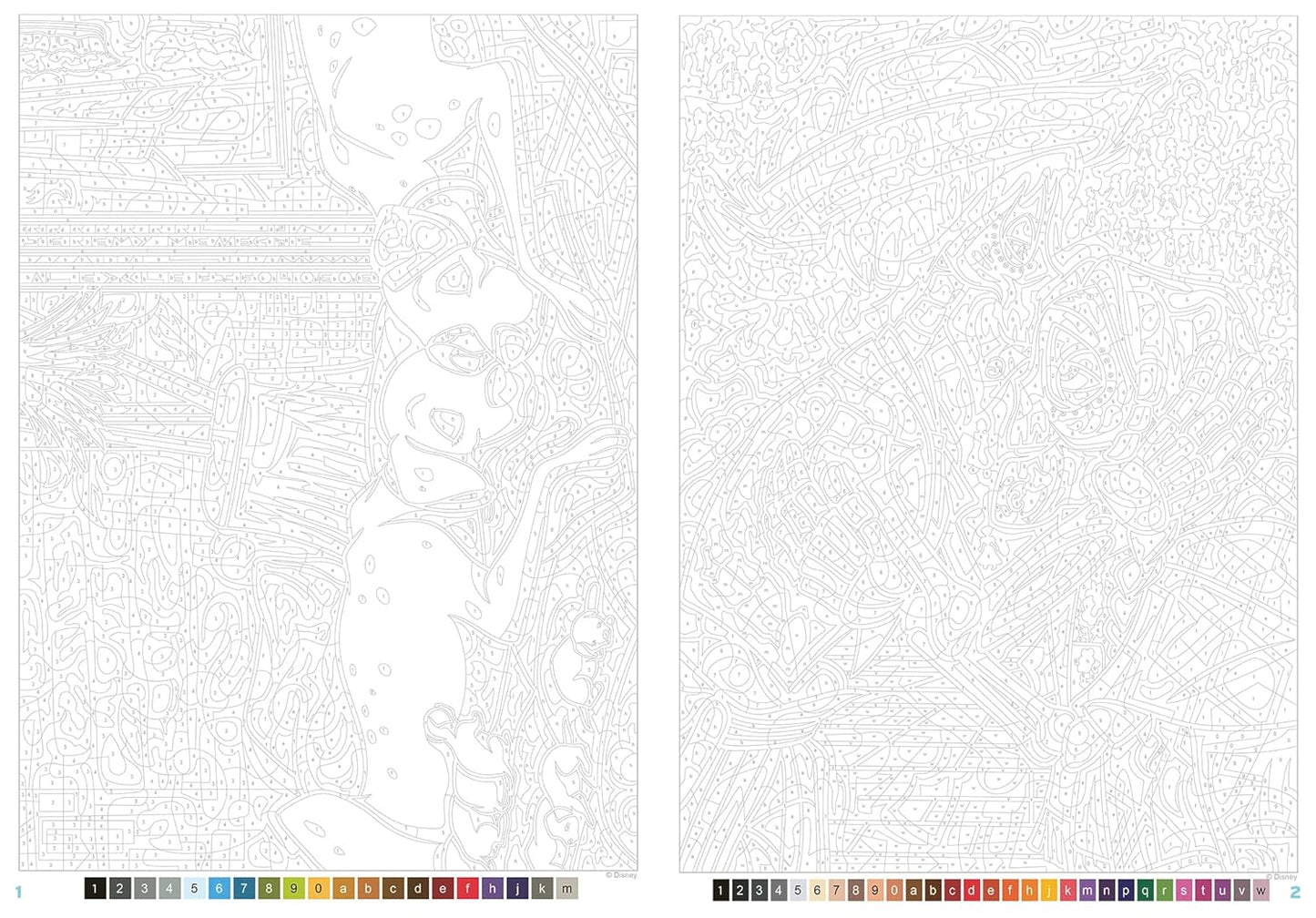 Disney Family Moments – Mystery Color by Number Coloring Book (PDF)