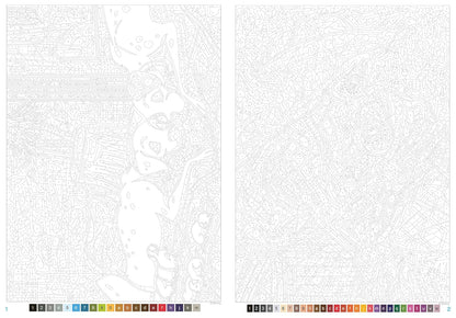 Disney Family Moments – Mystery Color by Number Coloring Book (PDF)