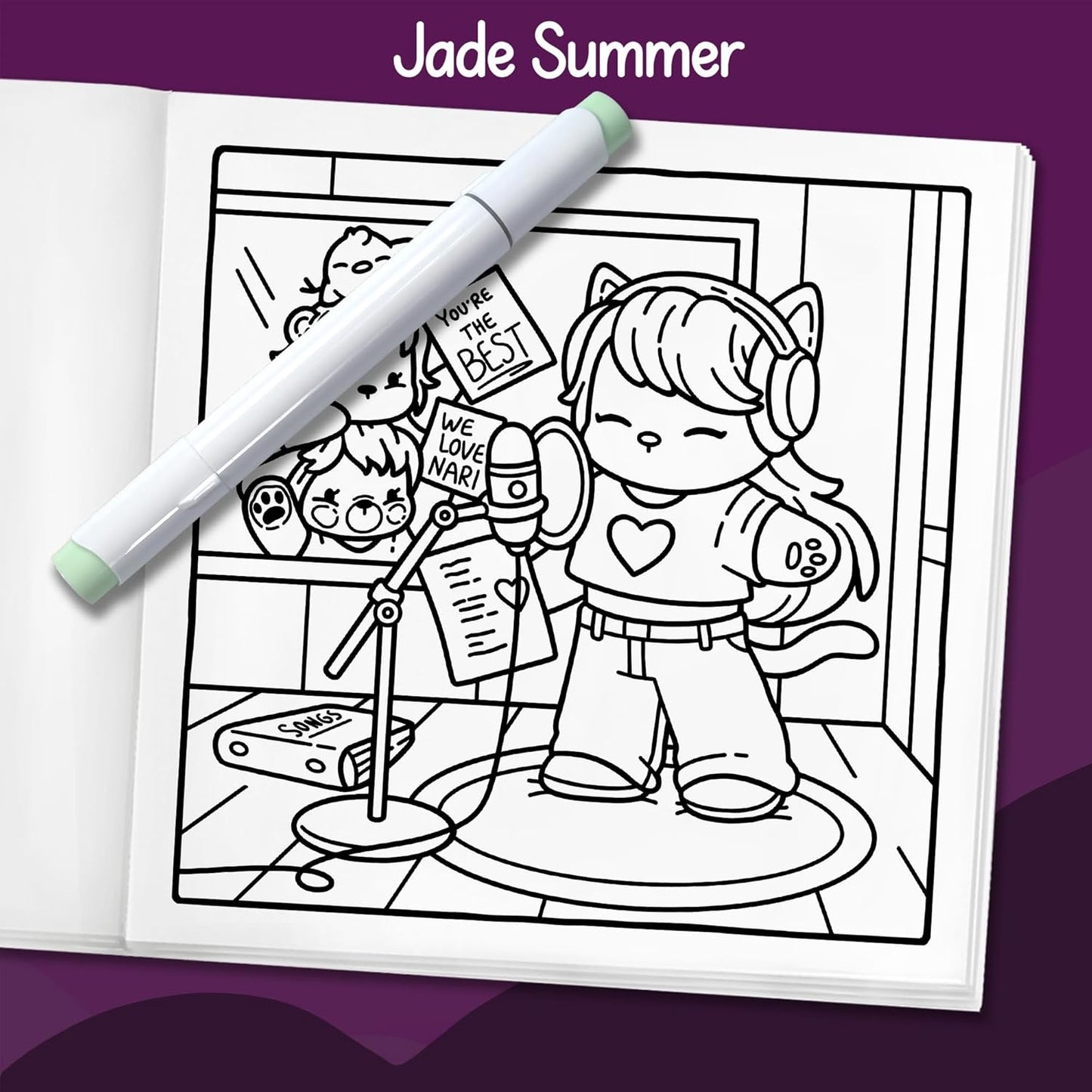 Cozy K-Pop: Cute Coloring Book for Adults and Teens Celebrating the Worldwide Music Sensation (Cozy Coloring Books)