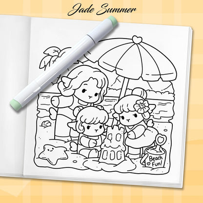 Cozy Hawaii: Cute Coloring Book for Adults and Teens with Charming Characters and Easy-to-Color Tropical Scenes for Relaxation