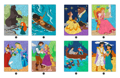 Disney Princesses Magic Mystery Coloring Book (PDF Download | Color-by-Number for Kids 7+)