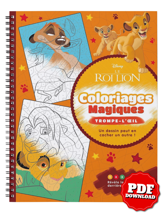 Lion King Magic Coloring Book – Surprise Hidden Pictures | PDF Download