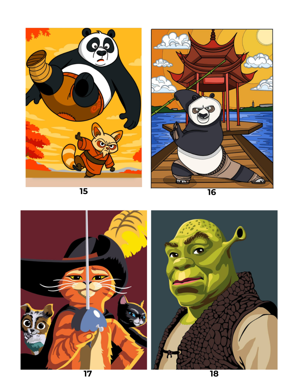 Mega Mix Cartoon Mystery Color By Number Book | Fairy Tale Inspired Mystery Coloring Pages PDF | Hidden Image Coloring Book for Adults & Teens