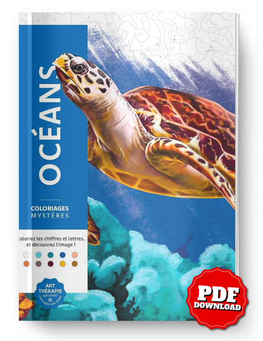 Mystery Coloring – Oceans | Color by Number & Letter Reveal