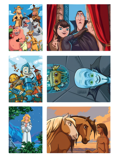 Favorite Cartoons Color by Number | Mystery Coloring Book PDF | Cartoon Coloring Pages | Printable Digital Download