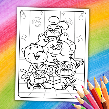 Gumball Coloring Book | 26 Fun Printable Pages for Kids