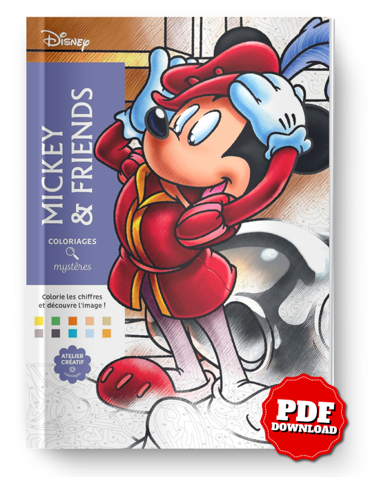 Mickey & Friends Mystery Coloring Book | 100 Hidden Images | Printable & iPad Friendly