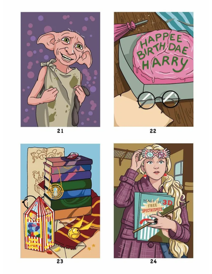 Harry Potter Mystery Color By Number Book | Printable PDF | Color by Number | Instant Digital Download