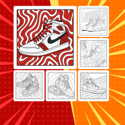 Sneaker Coloring Book | Streetwear Art & Printable PDF