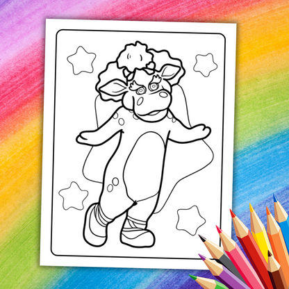 Barney Coloring Book | 19 Printable Pages of Fun & Friendship