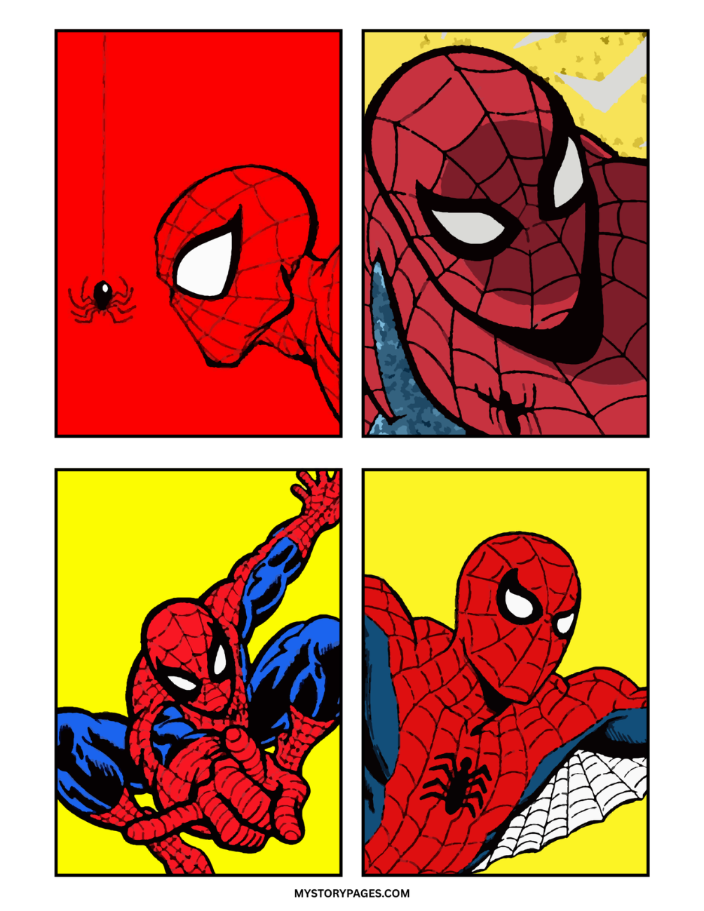 Spider-Man Mystery Color By Number Book | Printable PDF | Color by Number | Instant Digital Download