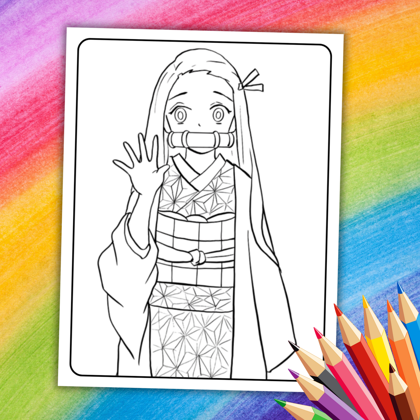 Demon Slayer Coloring Book | 38 Printable Pages for Anime Fans