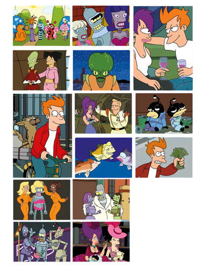 Futurama Mystery Color by Number Coloring Book | Cartoon Coloring Pages | Printable PDF | Digital Download