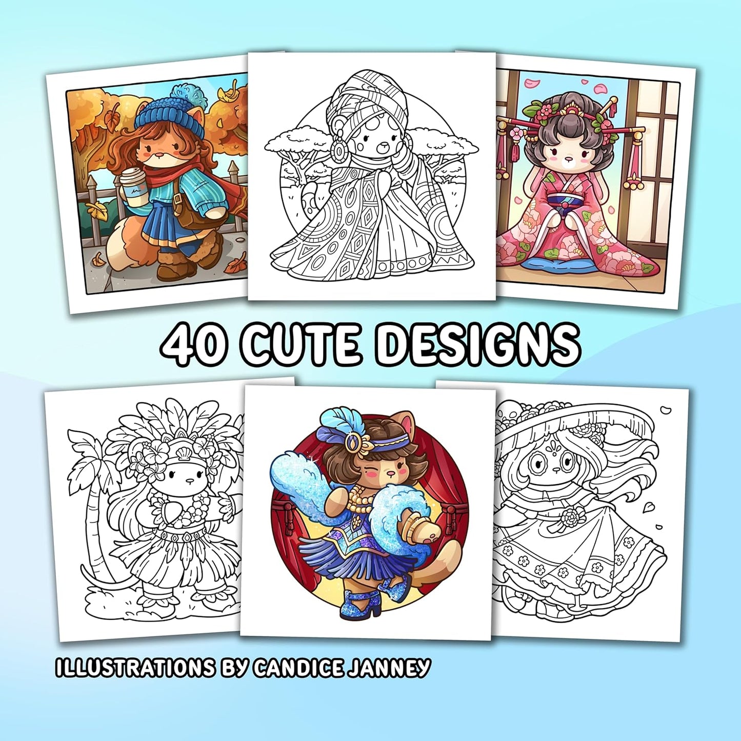 Cozy Fashion: Cute Coloring Book for Adults and Teens with Trendy Clothing Designs and Iconic Styles for Relaxation | Printable & iPad Coloring