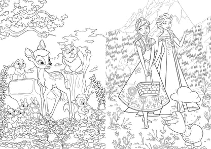 Disney – Nature: Art Therapy Coloring Book (100 Illustrations, PDF)