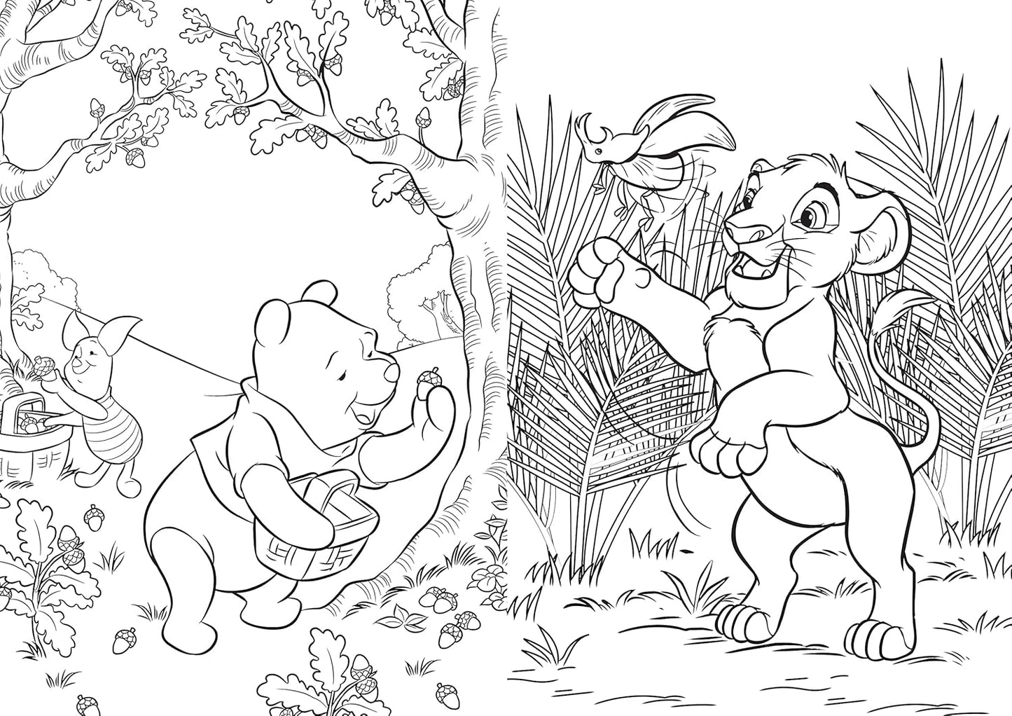 Disney – Nature: Art Therapy Coloring Book (100 Illustrations, PDF)