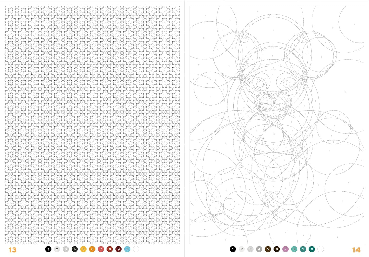 Magic Circles – Cats | Mystery Coloring Book