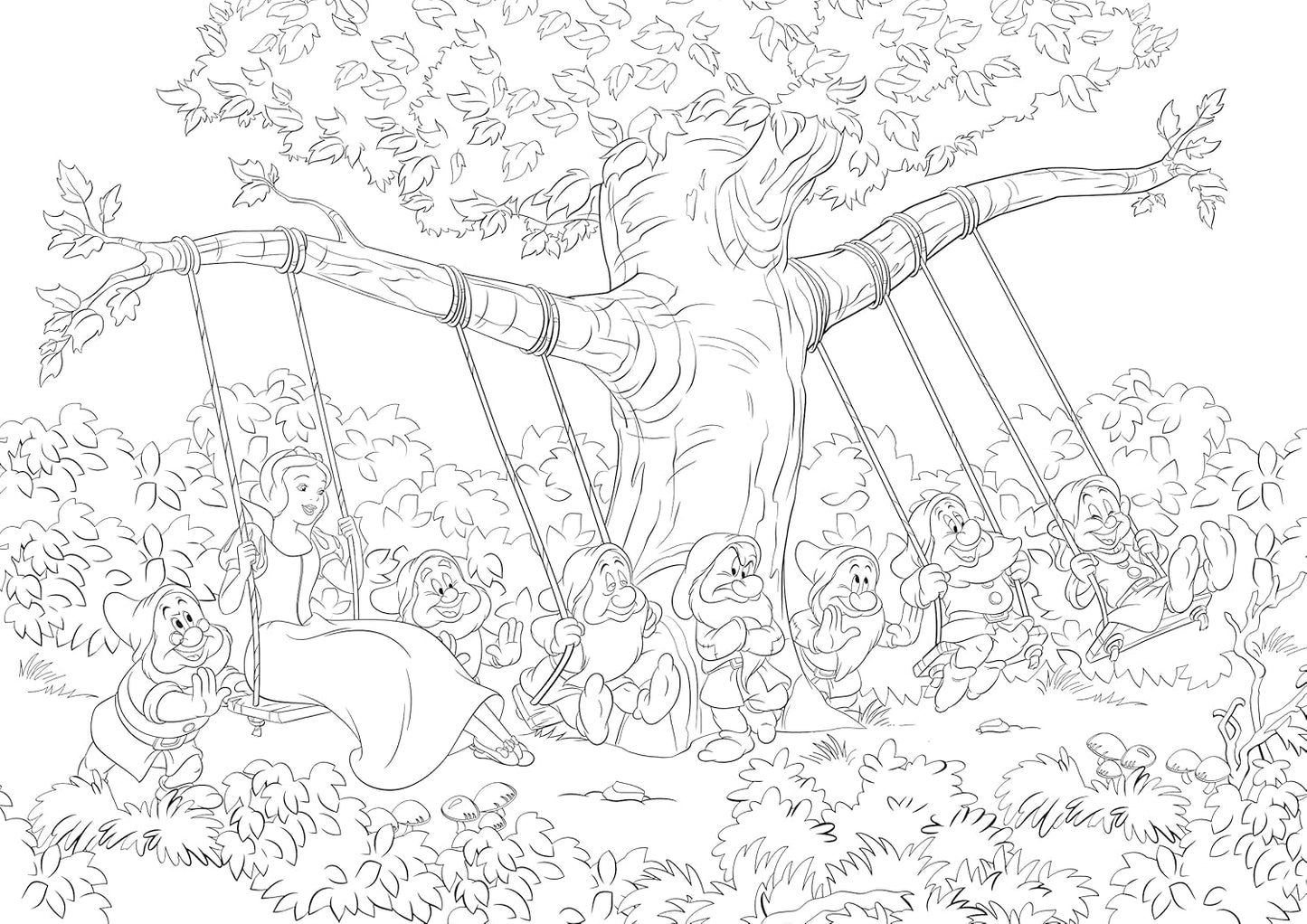 Disney – Nature: Art Therapy Coloring Book (100 Illustrations, PDF)