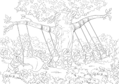 Disney – Nature: Art Therapy Coloring Book (100 Illustrations, PDF)