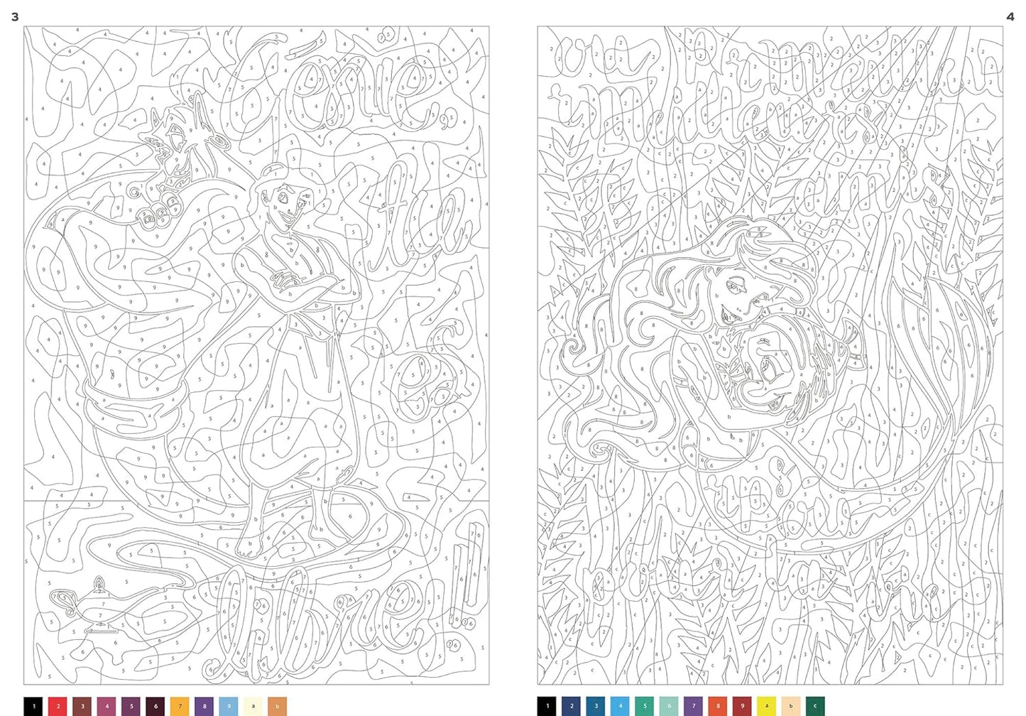 Disney Mystery Messages Coloring Book | 100 Hidden Images & Quotes | Printable & iPad Friendly