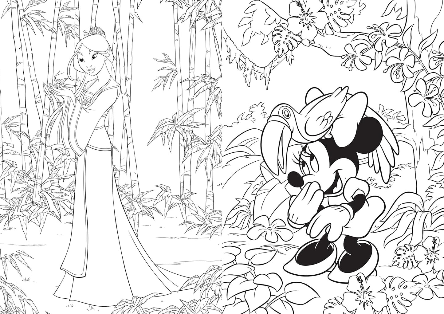 Disney – Nature: Art Therapy Coloring Book (100 Illustrations, PDF)