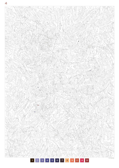 Disney Mystery Coloring Pad – Classic Characters | Printable PDF & iPad Color-by-Number Book