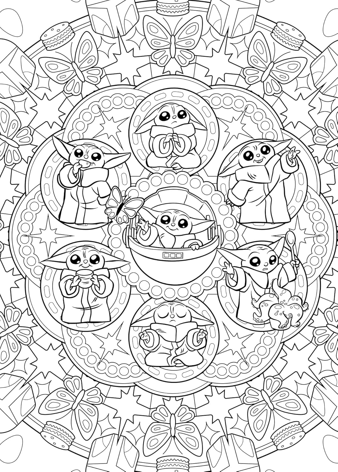 100% Little Galaxy Explorer Coloring Book PDF | Cute Space Creature Coloring Pages | Fantasy Sci-Fi Printable Coloring Book