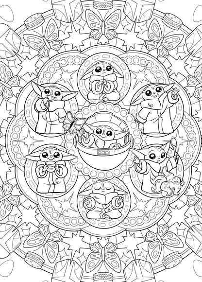 100% Little Galaxy Explorer Coloring Book PDF | Cute Space Creature Coloring Pages | Fantasy Sci-Fi Printable Coloring Book