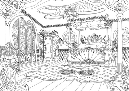 Disney – Home Sweet Home: Art Therapy Coloring Book (100 Illustrations, PDF)