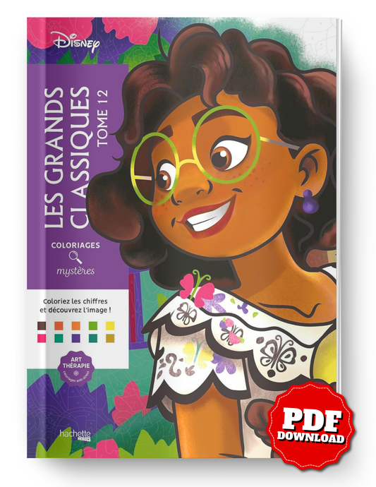 Disney Classic Characters – Art Therapy Mystery Coloring Book Vol. 12