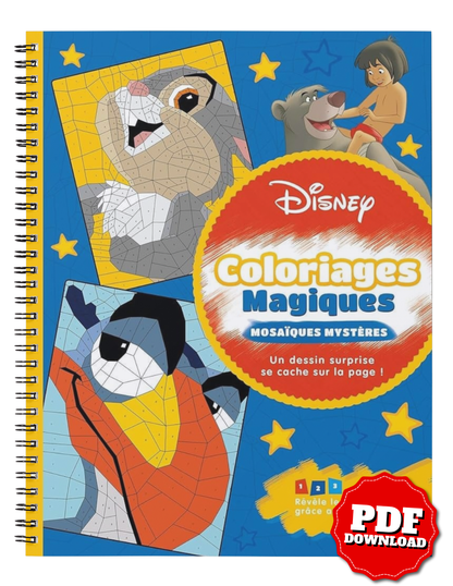 Disney Magical Coloring – Mystery Mosaic Pages (Digital PDF)