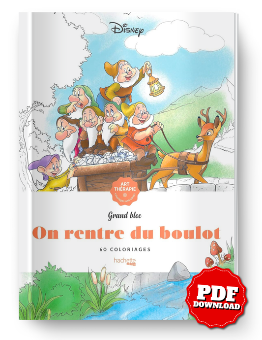 After Work – 60 Disney Anti-Stress Coloring Pages