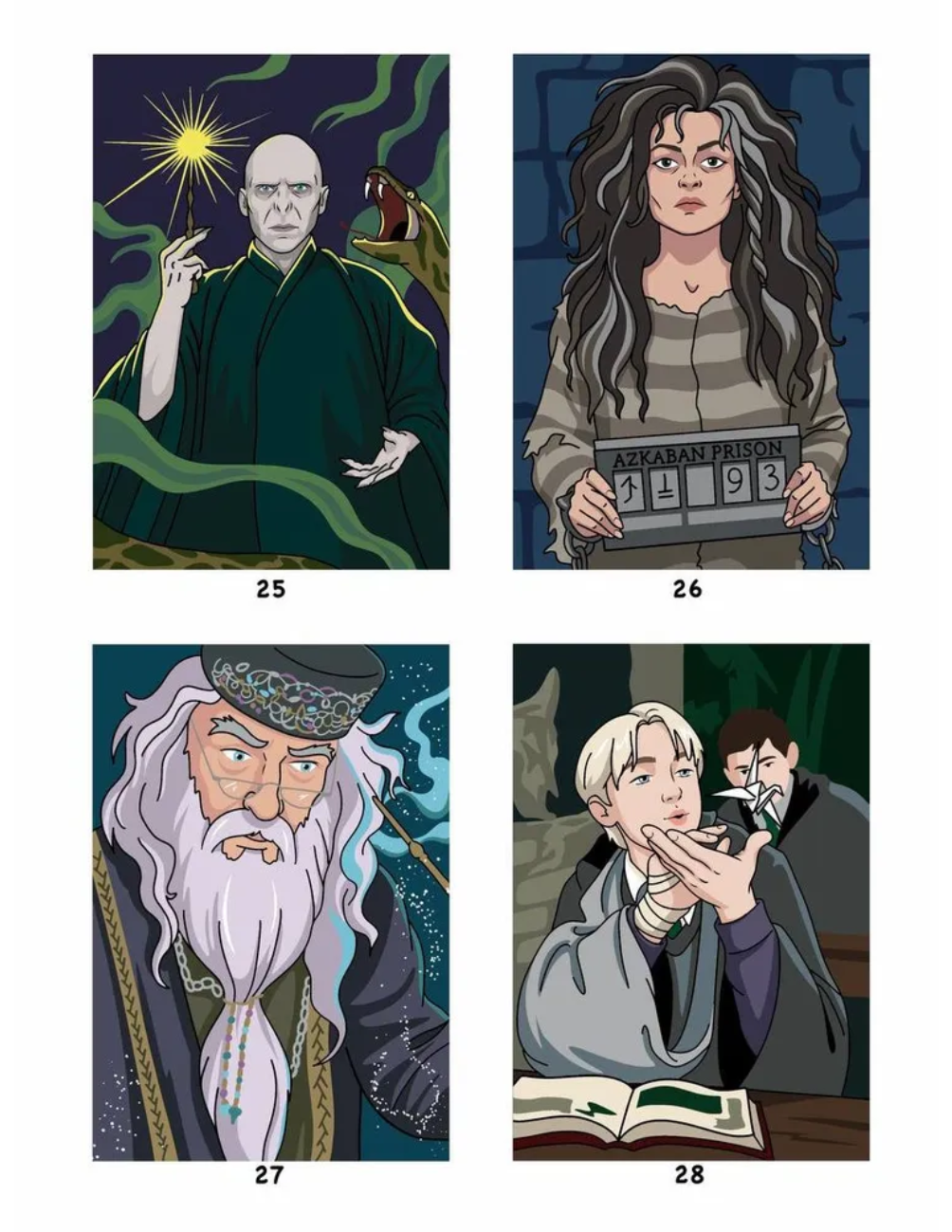 Harry Potter Mystery Color By Number Book | Printable PDF | Color by Number | Instant Digital Download