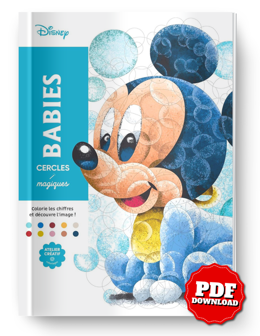 Disney Babies – Magic Circles Mystery Coloring Book | 100 Pages | Printable & iPad Friendly
