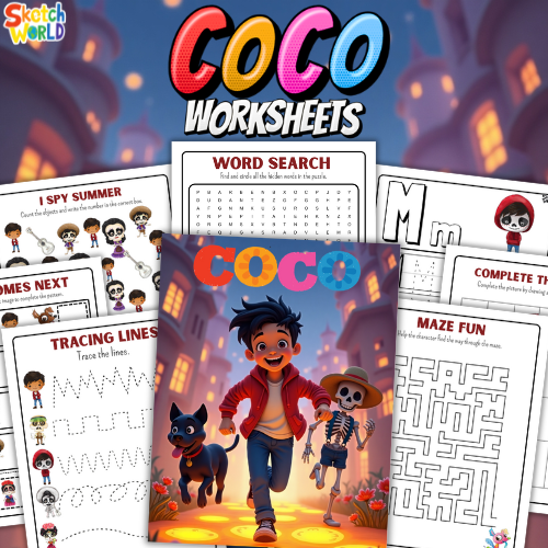 Coco Worksheets | 59+ Printable Activity & Learning Pages for Kids